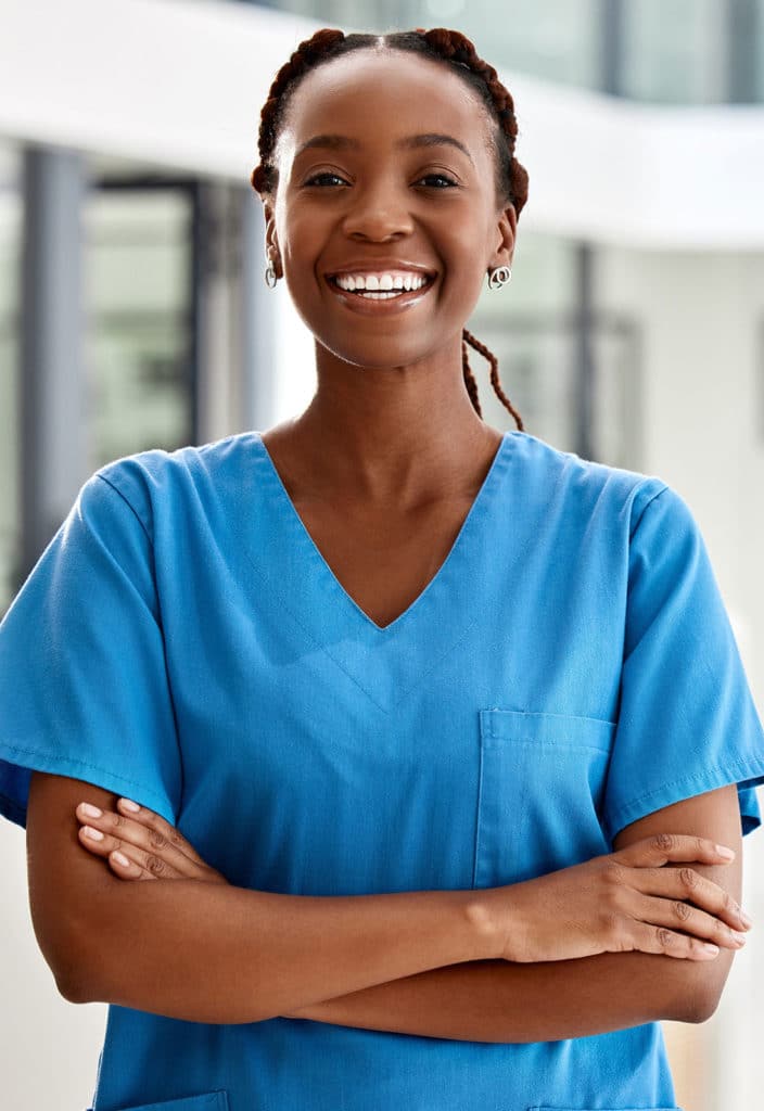 Woman working in healthcare