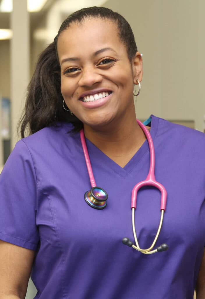 Smiling Nurse in Hospital